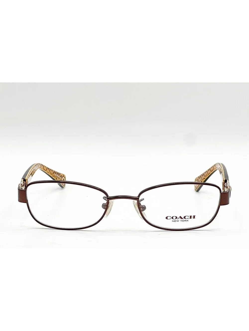 Coach HC 5054 9187 Satin Brown Tortoise Gold Butterfly Eyeglass Frames 49-17-135